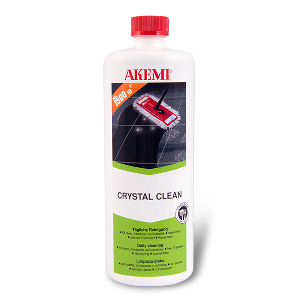 Flaske av Akemi Crystal Clean. Foto.